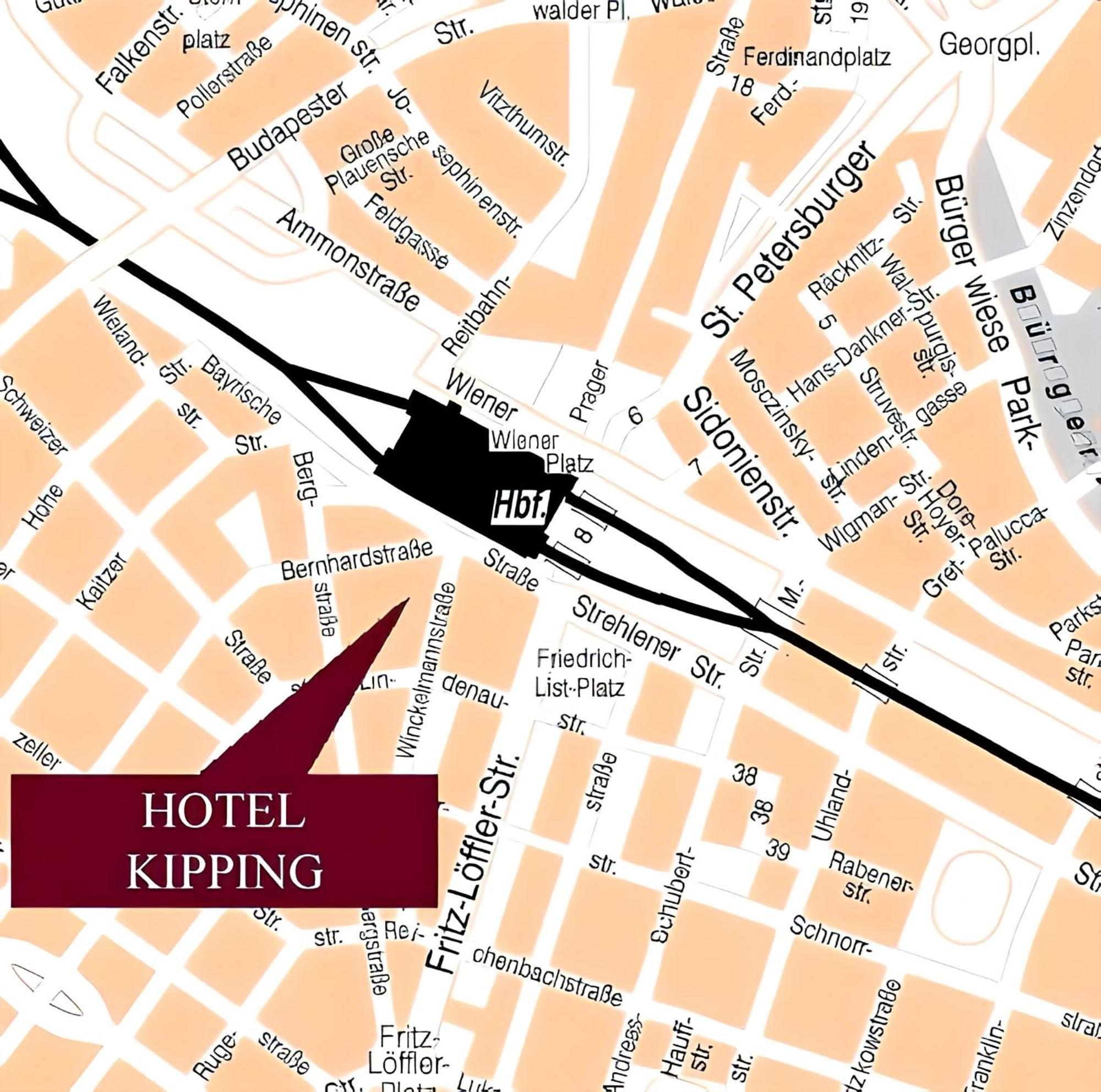 Hotel Villa Kipping Am Hauptbahnhof Dresde Exterior foto